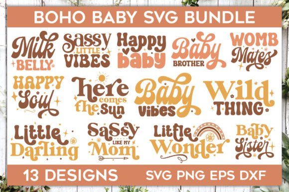 Download Boho Baby SVG Bundle - Premium Resources