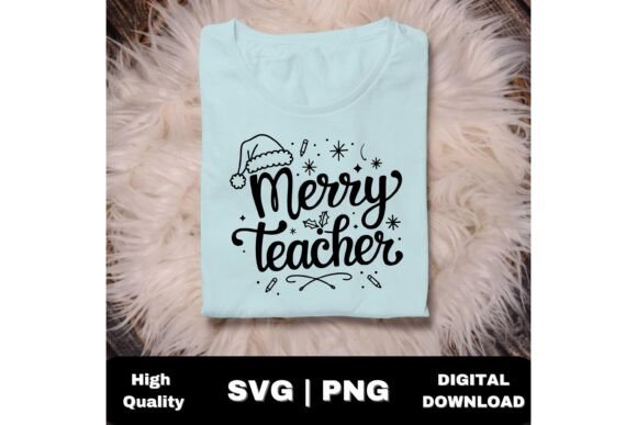 Download Festive Christmas Teacher Santa Hat SVG - Christmas Collection