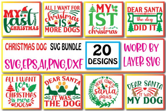 Download Christmas DOG SVG Bundle Vol,1 - Christmas Collection