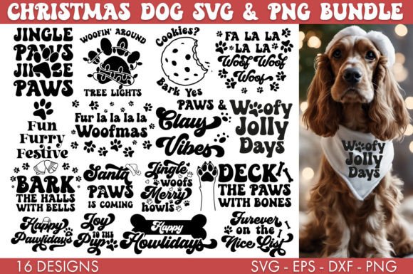Download Christmas Dog SVG Bundle PNG Sublimation - Christmas Collection