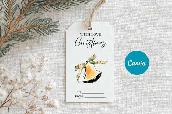 Download Merry Christmas Gift Tag Template - Christmas Collection