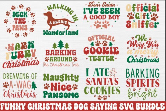 Download Funny Christmas Dog SVG Bundle - Christmas Collection