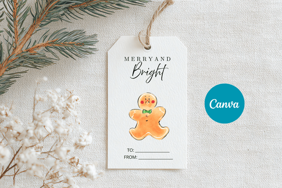 Download Merry Christmas Gift Tag Template - Christmas Collection