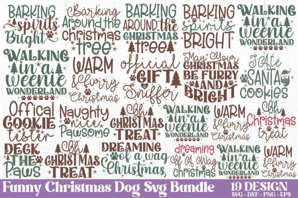 Download Funny Christmas Dog Svg Bundle - Christmas Collection