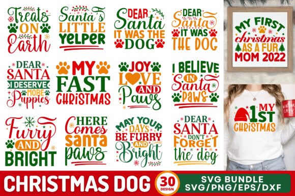 Download Christmas Dog SVG Bundle - Christmas Collection