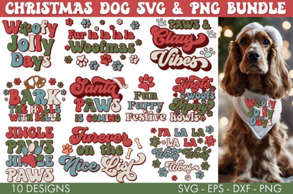 Download Christmas Dog SVG Bundle PNG Sublimation - Christmas Collection
