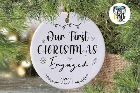 Download Our First Christmas Engaged 2021 Svg - Christmas Collection