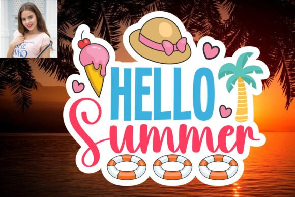 Download Hello Summer SVG Sticker Design - Summer svg Collection
