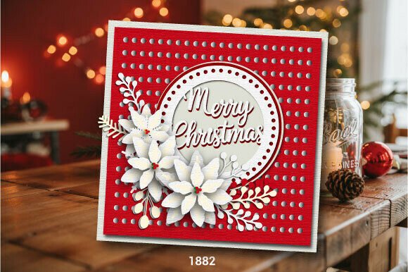 Download Multi Layer Christmas Gift Card SVG 1882 - Christmas Collection