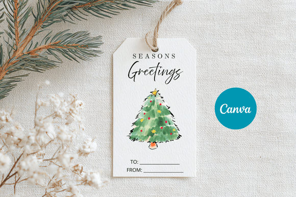 Download Merry Christmas Gift Tag Template - Christmas Collection