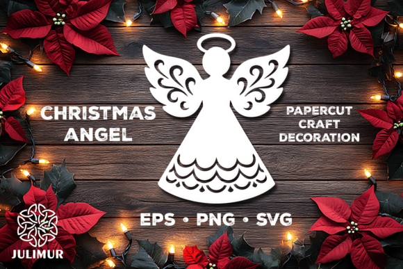 Download Christmas Angel Papercut SVG - Christmas Collection