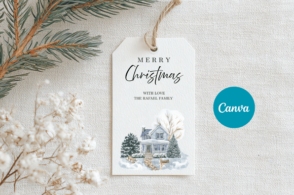 Download Merry Christmas Gift Tag Template - Christmas Collection