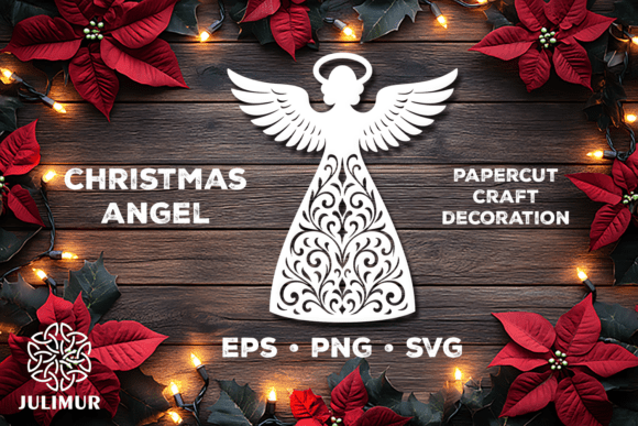 Download Christmas Angel Papercut SVG - Christmas Collection