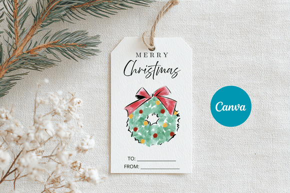 Download Merry Christmas Gift Tag Template - Christmas Collection