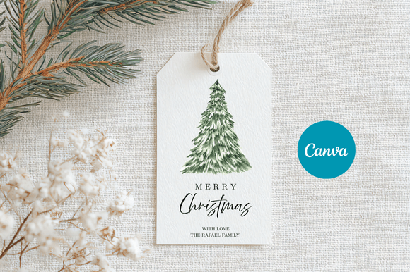 Download Merry Christmas Gift Tag Template - Christmas Collection