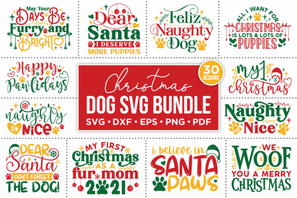 Download Christmas Dog SVG Bundle - Christmas Collection